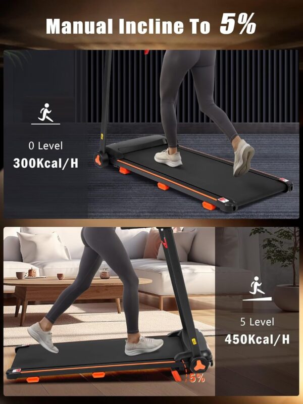 Merax Treadmills for Home, 3.0 HP Folding Treadmill with Incline, Portable Treadmill 300 lbs Capacity, Small Treadmills with Charge Staion & Bluetooth Speaker for Small Space