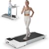 Walking Pad Treadmills for Home Office, Under Desk Walk Mat with APP and Remote Control, 3 in 1 Portable Exercise Equipment, Compact Jogging Running Machine for Small Space, 300 Lbs Capacity