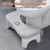 Squatting Toilet Stool for Adults, 7 Inch Poop Stool Squat Adult, Non-Slip Potty Stool for Pooping, Portable Toilet Step Foot Rest for Bathroom