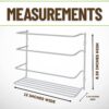 Evelots Kitchen Wrap Organizer - 2 Pack - Hold up to 4 Plastic, Foil, Paper, Wax - Cabinet Door, Wall Rack Basket - Sandwich, Freezer, Food Bag Storage - Laundry Supplies - Plastic Coated Metal