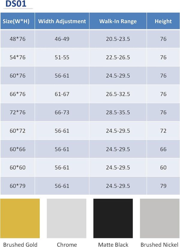 Frameless Shower Door 66-72" W x 76" H Double Sliding 3/8"(10mm) Think Clear Tempered SGCC Glass Stainless Steel HardwareTowel Bar Handle - Brushed Nickel