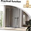 Heavy Duty Pivot Door Hinge Stainless Steel Two Way Opening Hardware for Shower Glass Doors with Screws Modern Design Fit Elegant Appearance