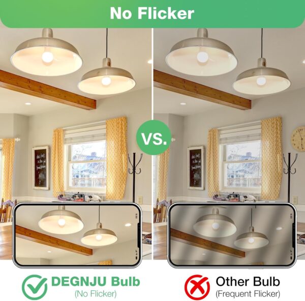 A19 LED Light Bulbs, 60 Watt Equivalent LED Bulbs, Soft White 2700K, 800 Lumens, E26 Standard Base, Non-Dimmable, 8.5W Warm White LED Bulbs for Bedroom Living Room, 3 Pack