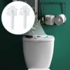Jetec 2 Pieces Toilet Seat Screws Replacement Kit Plastic Bolts with Plastic Nuts and Washers Parts Kit for Fixing The Top Toilet Seat, White