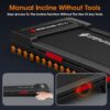 2.5HP Walking Pad with Incline 330lbs, 3 in 1 Walking Pad Treadmill 5-Level Big LED, Under Desk Treadmill for Home,Walk/Jog/Run,Portable,Small, with Remote Control,Assembly Free,Wider Belt