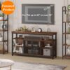 715CymO9eL._AC_SL1500_.jpg BON AUGURE Tall TV Stand for TVs up to 65 Inch, Industrial Wood Entertainment Center with Storage Cabinet, Farmhouse TV Media Console for Living Room and Bedroom (32 Inch High, Rustic Oak)