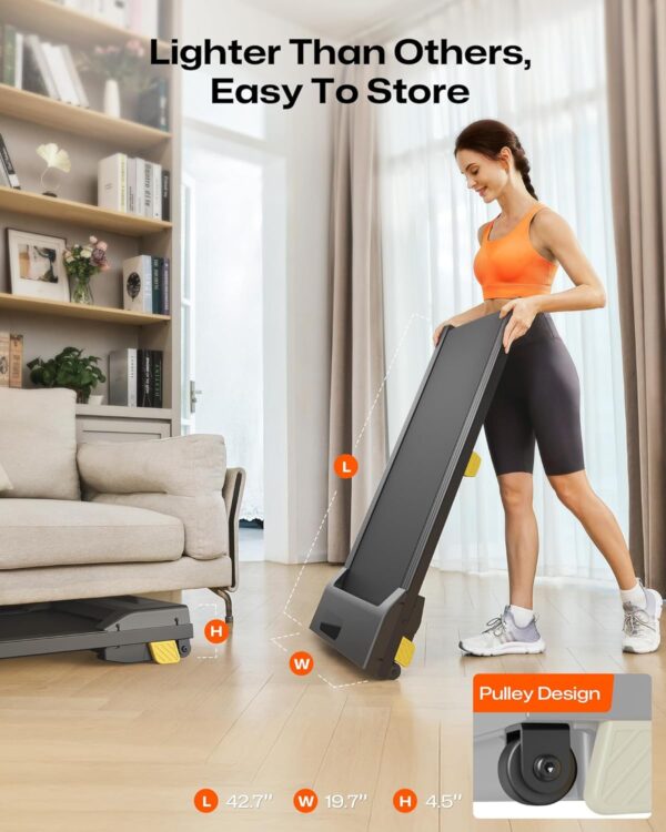 Walking Pad for Home/Office, 2.5 HP Under Desk Treadmill Small with Remote Control, Walking Pad Small Treadmill with LED Display