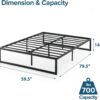 ZINUS Abel Metal Platform Bed Frame, Mattress Foundation with Steel Slat Support, No Box Spring Needed, Easy Assembly, Queen