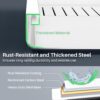 Pull out Cabinet Organizer, Expandable(12"-20") Heavy Duty Slide out Drawers Fixed with Adhesive Nano Film for Pots, Roll out Shelf Storage for Kitchen Base Cabinet Organization(White)