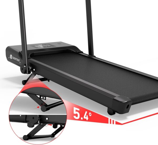 DeerRun 3 in 1 Folding Treadmills for Home, 3.0HP Powerful and Quiet Under Desk Treadmill, 300 lbs Capacity Foldable Walking Pad Treadmill with Remote Control and Space Saving, Free Installation