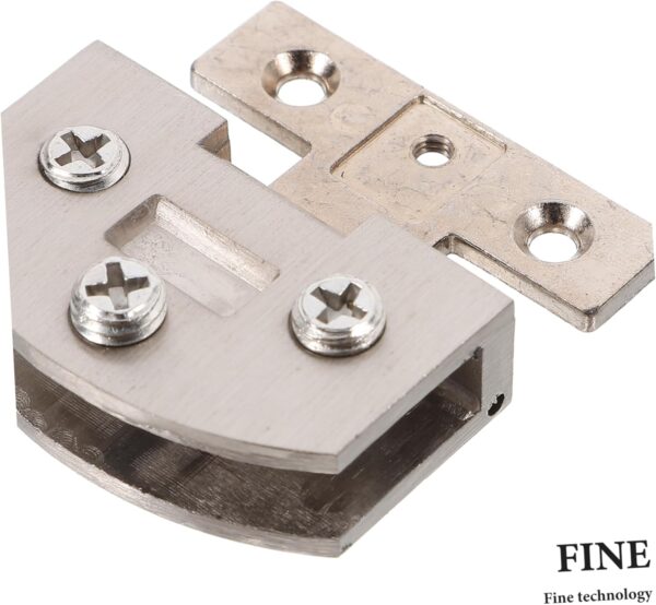DOITOOL Modern Style No Drilling Glass Door Hinge 4pcs Stainless Steel Easy Install for Shower Doors