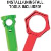 Fluidmaster K-400H-021-P8 PerforMAX 2-Inch Everything Toilet Repair Kit, Multicolor