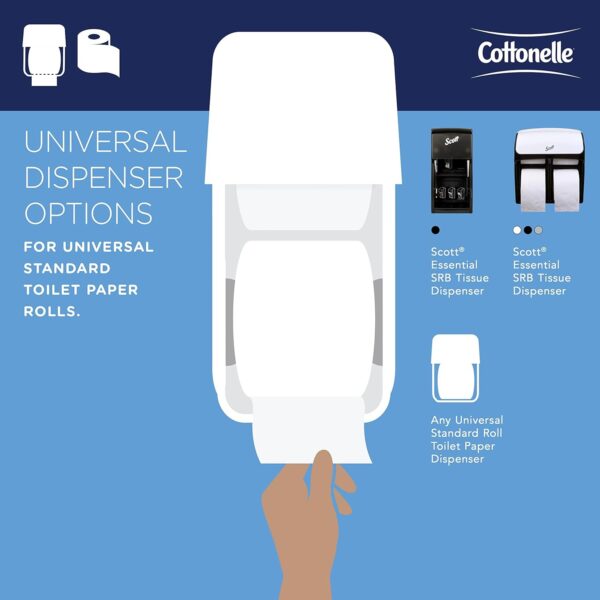 Cottonelle Professional Standard Roll Bulk Toilet Paper (17713), 2-Ply, White (60 Rolls of 451 Sheets, 27,060 Sheet Total)