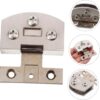 DOITOOL Modern Style No Drilling Glass Door Hinge 4pcs Stainless Steel Easy Install for Shower Doors