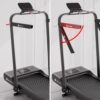 DeerRun 3 in 1 Folding Treadmills for Home, 3.0HP Powerful and Quiet Under Desk Treadmill, 300 lbs Capacity Foldable Walking Pad Treadmill with Remote Control and Space Saving, Free Installation