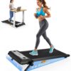 Walking Pad with Incline, 3 in 1 Under Desk Treadmills for Home, 265 Lbs Capacity Portable Walking Treadmill with Remote Control, LED Display, Hidden Safety Switch