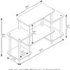 Furinno Turn-N-Tube No Tools Entertainment TV Stands, Dark Brown/Black