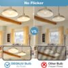 LED Light Bulbs, 60 Watt Equivalent LED Bulbs A19, 2700K Soft White, 800 Lumens, E26 Standard Base, Non-Dimmable, 8.5W Warm White LED Bulbs for Bedroom Living Room, 12 Pack