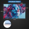 6 Pack Art Acoustic Panels Sound Proof Foam for Walls, 72X48 Inches Decorative Sound Absorbing Panels for Bedroom, Adhesive Included, Statues