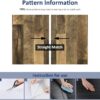 WESTICK Brown Wood Wallpaper Rustic Wood Contact Paper Peel and Stick Countertops Waterproof Butcher Block Countertop Contact Paper for Kitchen Table Cabinets Walls Wooden Vinyl Wrap 15.8" x 394"