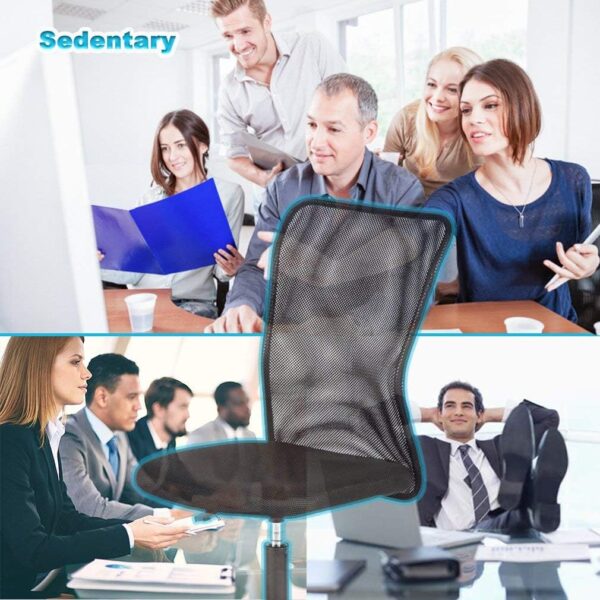 BestOffice Ergonomic Office Chair Desk Chair Mesh Computer Chair Armless Back Support Modern Executive Rolling Swivel Chair with Lumbar Support（Black）