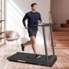 Walking Pad Treadmill with Handle Bar, Small Treadmills for Small Spaces, 3.0HP Folding Walking Pad with 300 lbs Capacity, Cup Holder, LED Display and 12 Preset Programs