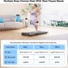 DeerRun Walking Pad, 2025 Smart Under Desk Treadmill, Treadmills for Home/Office, 2 in 1 Walking Pad Treadmill with LED Dispaly & Remote Control, Small Treadmill for Small Spaces