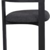Armen Living Jazmin Fabric Modern Dining Chairs, Charcoal, Set of 2