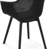 Christopher Knight Home Davina Outdoor Dining Chair (Set of 2), Polypropylene, Black