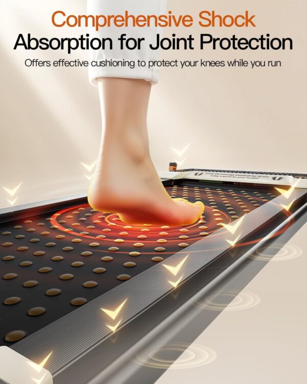 Versatile Walking Pad with Incline - Dual-Sided Under Desk Treadmill with Foot Massage,Portable Compact Treadmills with 330LBS Weight Capacity,2 in 1 Walking Treadmill for Home/Office-Classic
