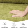 Vesgantti 65" Green Loveseat, Comfy Mid-Century Modern 2-Seat Sofa, No-Tool Assembly Small Couch for Living Room & Bedroom