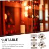 DOITOOL Modern Style No Drilling Glass Door Hinge 4pcs Stainless Steel Easy Install for Shower Doors
