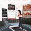 Walking Pad, Under Desk Treadmill, Mini Portable Treadmill with App and Remote Control, 2.2 HP Quiet Walking Jogging Machine for Office Home Use, 250 Lbs Capacity