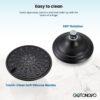 gotonovo Tub Shower Faucet Set Shower Head and Handle Set 6 Modes 6 inch Shower Head Kit with Tub Spout High Pressure Shower System Combo Shower Trim Kit with Valve Round Shower Head Oil Rubbed Bronze