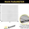 DLDIRECT Slatwall Panel Garage Wall Organizer: Heavy Duty Mounted PVC Rack, Interlocking Slat Paneling for Storage, Board, Shelves System -Black (4’H x 4’W)