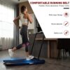 Folding Treadmill, 2 in 1 Folding Treadmill, Under Desk Folding Treadmill, Foldable Walking Pad with Handler, Running Treadmill
