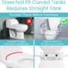 Vive Toilet Safety Rail - Adjustable Grab Bar - Compact Support Frame with Handrail for Bathroom Toilet Seat - Easy Installation for Handicap Senior Bariatrics, Elderly Balance - Padded Hand Armrest