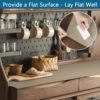 Self Adhesive Shelf Liner, Peel and Stick Drawer Liner Waterproof Contact Decor Liner with Grain Texture for Kitchen Walls Cabinets, Bedroom Classroom, Cover Book (Khaki, 17.5 x 236.2 inches)
