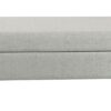 HomePop Modern Storage Bench with Wood Legs Home Décor|Bench with Storage for Living Room & Bedroom - Light Gray Woven
