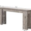 LITTLE TREE 70.9-Inch Long Entryway Table, Farmhouse Sofa Console Table for Living Room, Entryway, Hallway, Grey