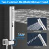 Shower Faucet Set, 12 Inch Polished Chrome Shower System, Wall Mounted Rain Shower Head with 2 in 1 Handheld Spray, Modern Square Shower Head Rainfall Shower Head System, Shower Valve Trim Kit