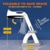 SKYROKU Potty Training Toilet, New Sector-Shape Stabilized Base two in one Toddler Toilet Seat with Splash Guard, Anti Slip Pad, and Step Stool Enamel Grey