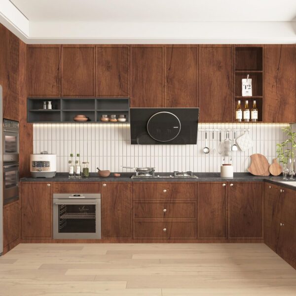 Abyssaly Wood Contact Paper, Wood Grain Peel and Stick Wallpaper for Cabinets,Self Adhesive Waterproof Vinyl Wall Paper for Kitchen Furniture Drawer Shelf Liner Wall 17.7 in X 393 in