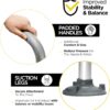 Medical king Toilet Safety Rail - Adjustable Detachable Toilet Safety Frame with Handles Heavy-Duty Toilet Safety Rails Stand Alone - Toilet Safety Rails for Elderly, Handicapped - Fits Most Toilets