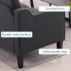 VINGLI Loveseat 53" Small Couch Loveseat Sofas for Living Room Mid Century Modern Sofa Couch Dark Gery Love Seat Couches with Scooped Arms for Small Spaces, Bedroom, Apartment, Studio