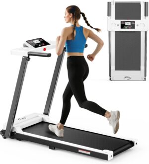 Juturna Treadmills for Home, Walking Pad with Handle Bar, Portable Foldable Treadmill, 3.0 HP Walking Pad with 300 LBS Capacity, Folding Treadmill with LED Display