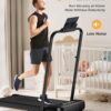 Walking Pad, Under Desk Treadmill, Walking Pad with Incline, 2 in 1 Treadmills for Home/Office, Compact Portable Foldable Treadmill, Installation-Free Low Noise, Safety Lock and LED Display