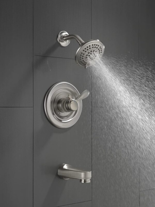 DELTA FAUCET T17430-SS Classic Tub & Shower, 5.00 x 7.50 x 5.00 inches, Stainless