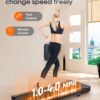 Walking Pad, Under Desk Treadmills with Intelligent Foot-Sensing Variable Speed.330 Lbs Capacity,3 in 1 Portable Treadmill for Home and Office with Remote Control, LED Display