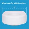 Carex Toilet Seat Riser - Adds 5.5 Inch of Toilet Height - Raised Toilet Seat with 300 Pound Weight Capacity, Slip-Resistant, Toilet Riser, Elevated Toilet Seat
